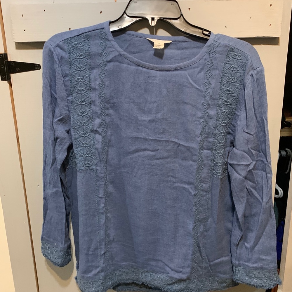 Caslon Embroidered Shirt
